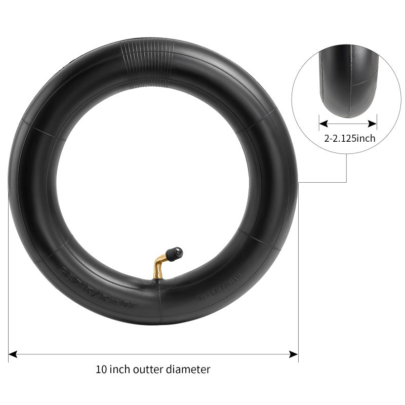 StaiBC Heavy-Duty 10X2 Scooter Tubes Thicker 40% 10x2.125 Inner Tube Compatible with 10x1.90 10x1.95 10 x 2.0 10 x 2.125 54-152 Most E-Bike Tire Tube Electric Scooter Tubes 2-Pack - Image 4